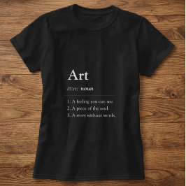 Personlig konst ordboksstil t-shirt