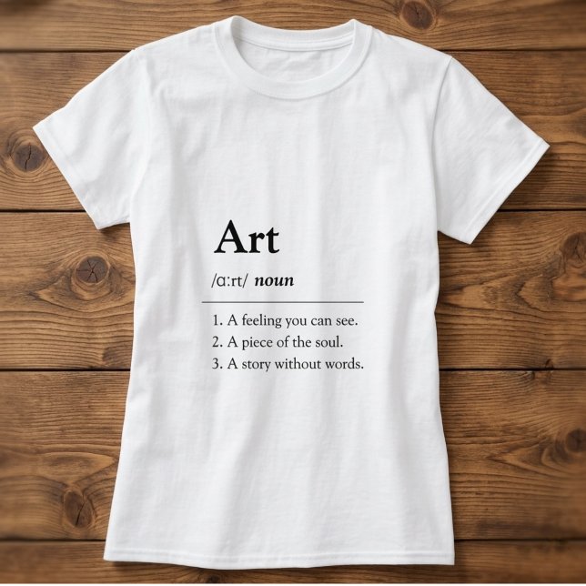 Personlig konst ordboksstil t-shirt (Fully customizable art dictionary definition t shirt)