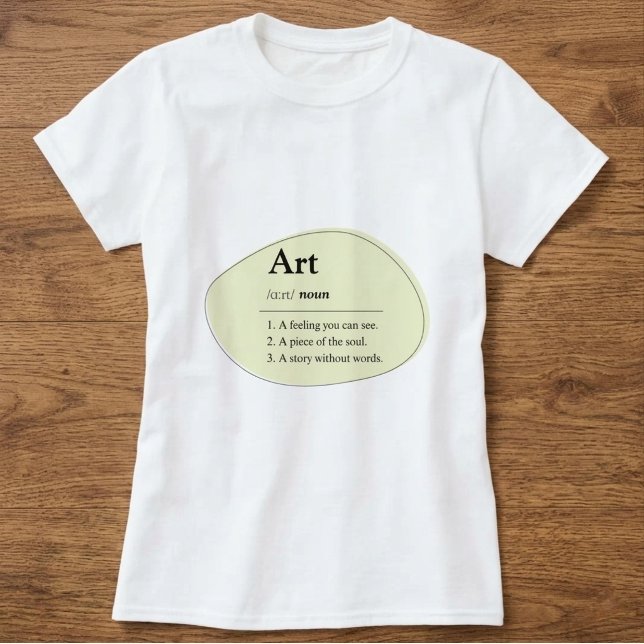 Personlig konst ordboksstil t-shirt (Fully customizable art dictionary definition t shirt)