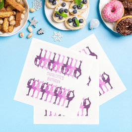 Personlig konståkningspresent på födelsedagen  pappersservett