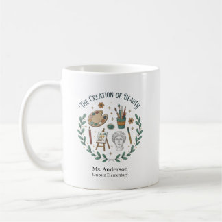 Personlig konstlärare Skapandet av skönhet Kaffemugg