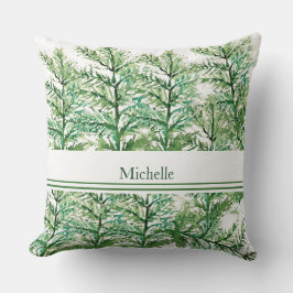 Personlig Konstnärlig handmålad Träd Mönster Kudde