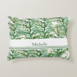 Personlig Konstnärlig handmålad Träd Mönster Prydnadskudde