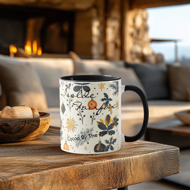 Personlig Konstnärlig jul Mugg - Anpassat namn (Skapare uppladdad)