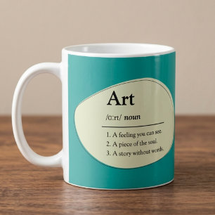 Personlig konstordbokstils kaffekopp