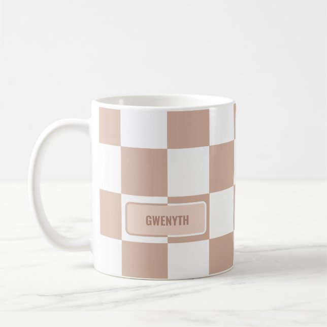 Personlig Kontrollerad Neutralt Ro  Rosa Kaffemugg (Vänster)