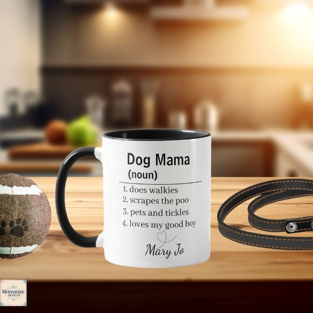 Personlig kopp med definitionen Dog Mama (Skapare uppladdad)
