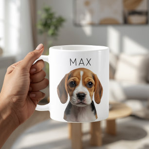 Personlig kopp med hundfoto & namn