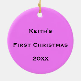 Personlig: Kosmiskt bubbelflöde Julgransprydnad Keramik