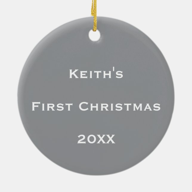 Personlig: Kosmiskt bubbelflöde Julgransprydnad Keramik (Baksidan)