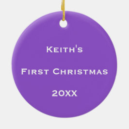 Personlig: Kosmiskt bubbelflöde Julgransprydnad Keramik