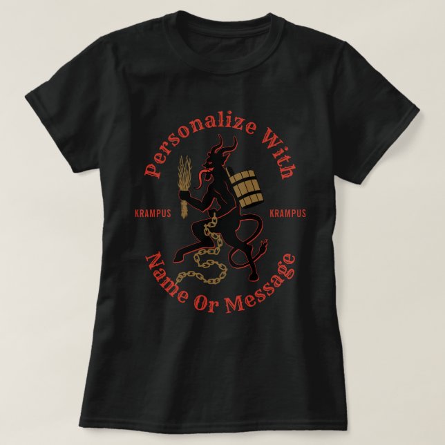 Personlig Krampus T-shirt (Design framsida)