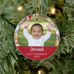 Personlig krans BABYS FÖRSTA JUL Julgransprydnad Keramik