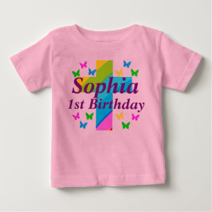 PERSONLIG, KRISTEN 1:A FÖDELSEDAGEN TEE SHIRT