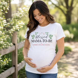 Personlig kristen Blessed Mama-to-Be-tröja T Shirt