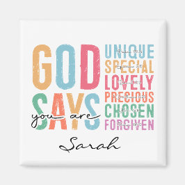 Personlig kristen magnet | Bibelvers magnet