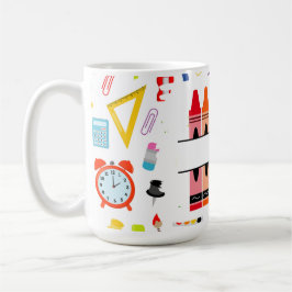 Personlig Krita Tillbaka Till Skolan Kaffemugg