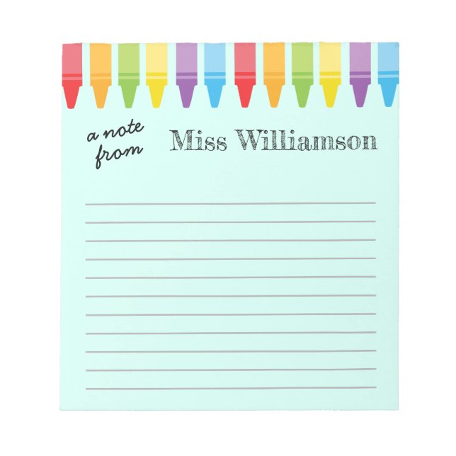 Personlig Kritor Lärarbedömningsgåvor Anteckningsblock (Framsida)