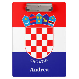 Personlig Kroatiens Flagga med Namn