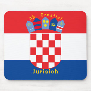 Personlig Kroatiska Flagga Musmatta