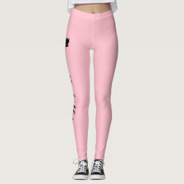 Personlig Kronblush Rosa Leggings