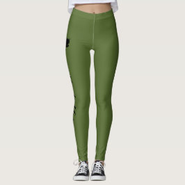 Personlig Kronolja Grön Leggings