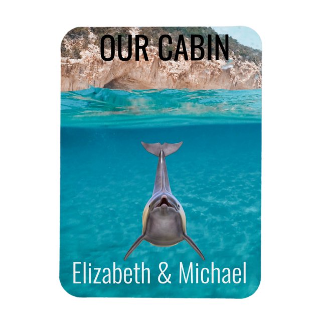 Personlig kryssningsdörr Havsdelfinmarkör Magnet (Vertikal)