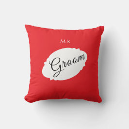 Personlig kudde för brudgummen – modern dekoration