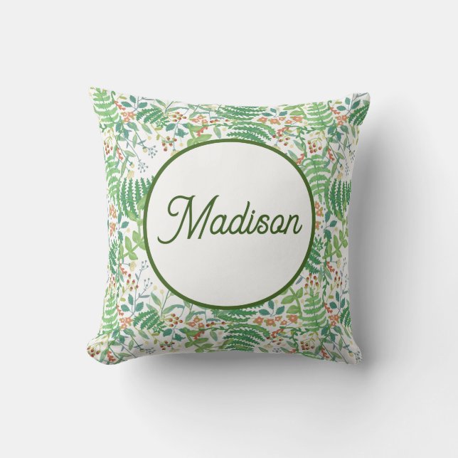 Personlig kudde med monogram (Framsida)