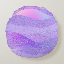 Personlig Kuddthrow med Kärleksskrift Rund Kudde