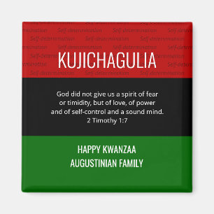 Personlig KUJICHAGULIA Kwanzaa Magnet