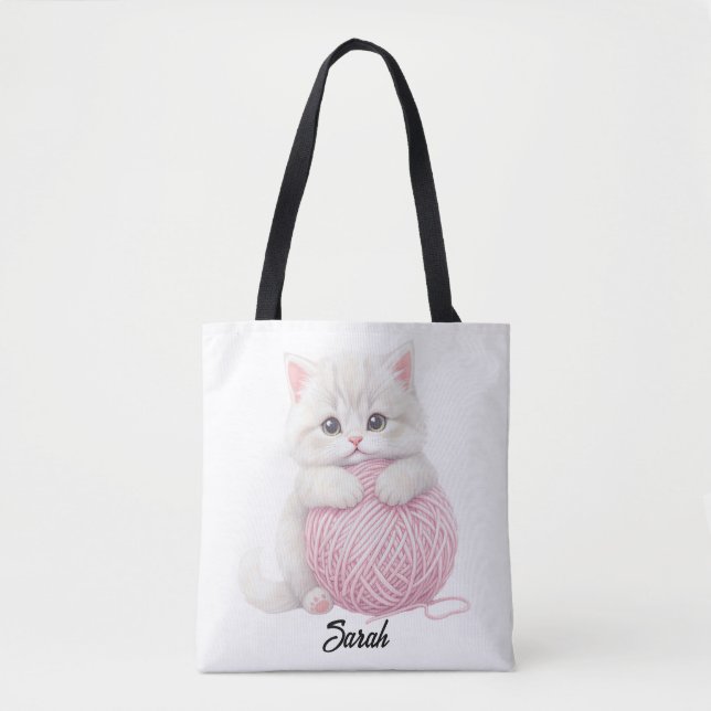 Personlig | Kulligt Garn Lek Tid Totebag Tygkasse (Framsida)