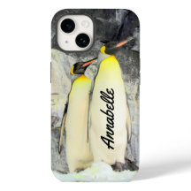 Personlig Kung Penguins Telefonväska