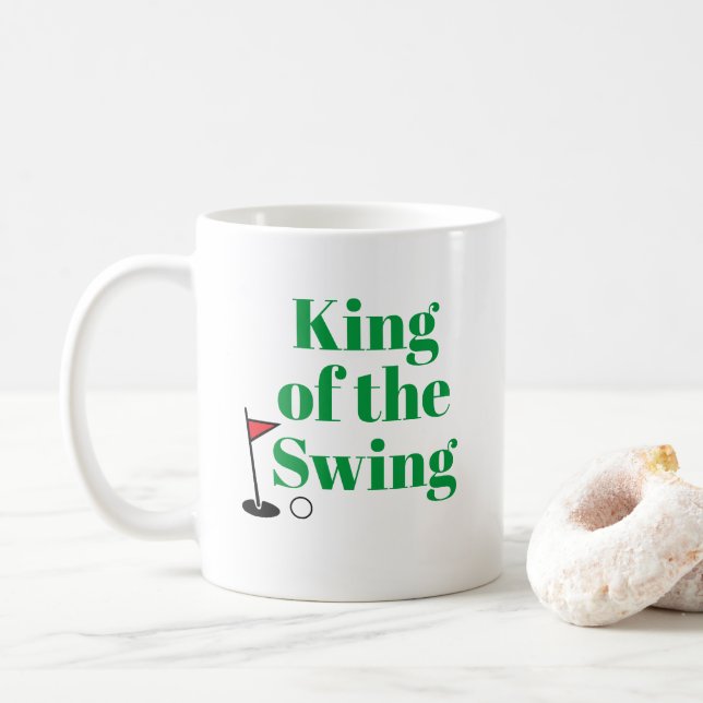 Personlig "Kung vid Swing" Mugg (Med munk)