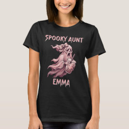 Personlig Kuslig Faster Coquette Boba Rosa Spöke T Shirt