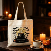 Personlig kuslig Halloween-kavalkad för kaffebögar