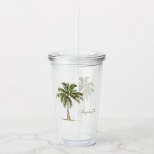 Personlig kustpalmer take away mugg
