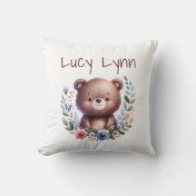 Personlig Kute Bear Unge Nursery Wall Art