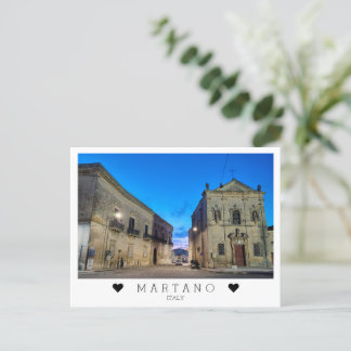Personlig kväll i Martano, Puglia, Italien Vykort