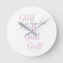 Personlig Kvinnors Golf Rosa Typografi