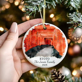 Personlig Kyoto Ornament, Japan Gift Julgransprydnad Keramik
