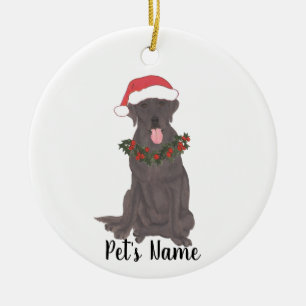 Personlig Labrador (choklad) Julgransprydnad Keramik