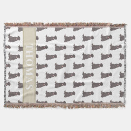 Personlig Labrador (Chokladbrun) Filt