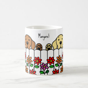 Personlig Labrador Duo tittar på kaffe Mugg