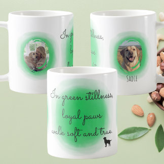 Personlig Labrador Retriever i Pastellgrön Kaffemugg