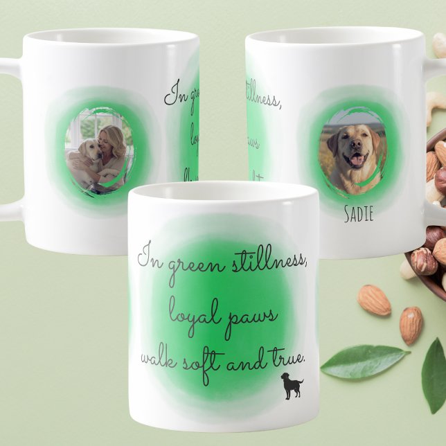 Personlig Labrador Retriever i Pastellgrön Kaffemugg (Skapare uppladdad)