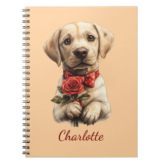 Personlig Labrador Retriever med anpassat namn Anteckningsbok