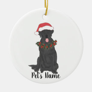 Personlig Labrador (svart) Julgransprydnad Keramik