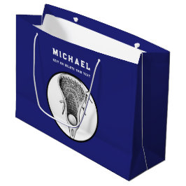 Personlig Lacrosse Blue Large Gift Bag