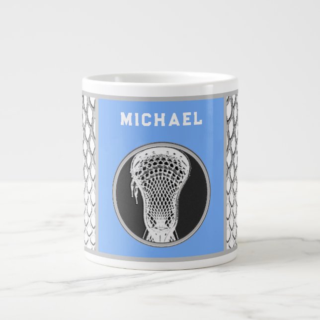 Personlig Lacrosse Collecsible Giant Coffee Mugg Jumbo Mugg (Framsidan)